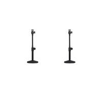2X Support de Webcam de Bureau en Métal Réglable avec Base de Montage Robuste
