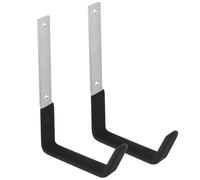 2x support mural en acier Crochet de roue Support mural Maclean pour pneus Roues Échelle Vélo Acier Charge max. 10kg