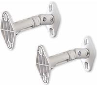 2x support mural pour haut-parleurs blanc
