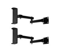 2X Support Mural pour Tablette, Bras Long Réglable, Support Extensible pour Téléphone Portable de 4 à 13 Pouces