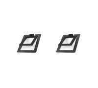 2X Support pour Haut-Parleur de Bureau Support Audio En Métal pour Haut-Parleur Actif Kanto's YU4 et Haut-Parleur de Taille Similaire, Noir