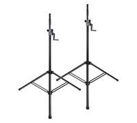 2x Support Trepieds Eneceintes Sono PA Haut-Parleur Reglable Hauteur à Manivelle