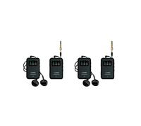 2X Système de Moniteur Intra-Auriculaire Sans Fil 2,4 G Système IEM Sans Fil Émetteur Récepteur Prise en Charge Stéréo Mono Singer Studio
