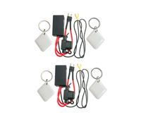 2X SystèMe de Verrouillage Caché Antivol Sans Fil pour Moto avec Outils de Coupe, Alarme Ca K0B8, AntidéMarrage de Circuit