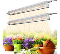 2x T5 LED Lampe pour plantes spectre complet Lumière pour plantes extensible Lampe de croissance pour plantes d'intérieur