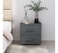 2x Tables de Chevet Blanc 40x35x44,5 cm Bois de Pin Massif Armoires vidaXL