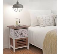 vidaXL Tables de chevet 2 pcs en bois