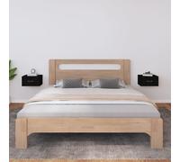 2x Tables de Chevet Murales Blanc 40x29,5x22 cm Tables de Nuit Armoires vidaXL