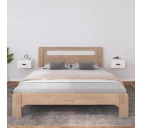 2x Tables de Chevet Murales Blanc 40x29,5x22 cm Tables de Nuit Armoires vidaXL