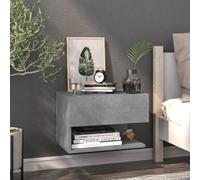 2x Tables de Chevet Murales Noir Tables de Nuit Flottantes Suspendues vidaXL