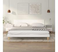 Nachtkastjes 2 st 40x35x47 cm wit812007