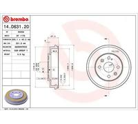BREMBO 14.D631.20 Tambour de frein