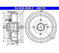 Tambour De Frein D'Axe Arrière Pour FORD FIESTA FUSION