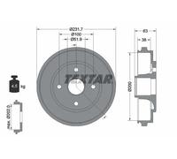 2x Tambour de frein 94033200 TEXTAR pour OPEL SUZUKI