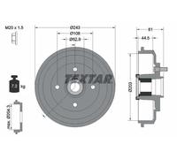 2x Tambour de frein 94041300 TEXTAR pour FORD MAZDA