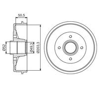 BOSCH 0 986 477 197 Tambour de frein