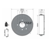 TEXTAR 94046400 Tambour de frein