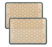 2x Tapis de cuisson macarons Tapis de cuisson réutilisable Tapis rouler la pâte