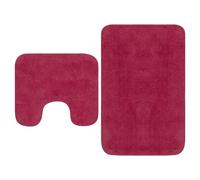 Tapis de Salle de Bain - VIDAXL - Fuchsia - 100% Coton - Antidérapant - Lavable