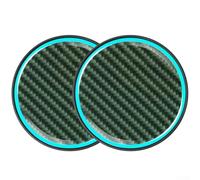 2x Tapis Protection Thermique Porte-Gobelet Intérieur | Effet glow-in-the-dark, pour surface antidérapante, protection contre déversements, design élégant nuit