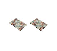 2X Tapis Rétro Drainant L'Eau à Séchage Rapide pour Comptoirs de Bar de Cuisine