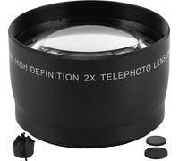 2x téléobjectif avec verre optique pour un diamètre de filtre de caméra de 55 mm/2,2 pouces