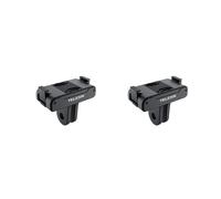 2X TELESIN Accessoires de Caméra D'Action Adaptateur Magnétique à Deux Griffes pour Adaptateur OSMO Action 3