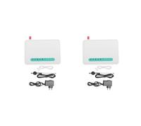 2X Terminal Sans Fil Fixe Quadri-Bande GSM Carte SIM Ligne Téléphonique Appelant de Bureau Numéroteur GSM850 / 900/1800 / 1900MHZ Prise Ue