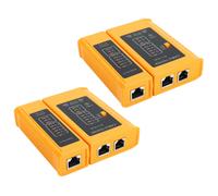 2X Testeur de Câble Réseau Outil de Test RJ45 RJ11 RJ12 CAT5 CAT6 UTP (Batterie Non Incluse)
