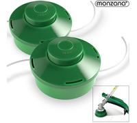 2x Tête de coupe verte pour débroussailleuse bobine de coupe 2 fils outil multifonction coupe-bordures entretien Jardin filetage