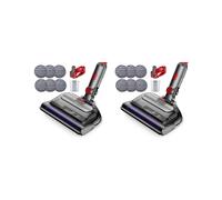 2X TêTe de Vadrouille ÉLectrique pour Aspirateur V7 V8 V10 V11 V15, Accessoire de Vadrouille avec RéServoir D'Eau pour Phares LED