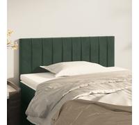 2x Têtes de Lit Gris Foncé 100x5x78/88 cm Velours Meubles de Chambre vidaXL
