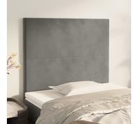 2x Têtes de Lit Rose 100x5x78/88 cm Velours Meubles Chambre à Coucher vidaXL