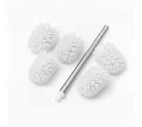 2x têtes de rechange pour brosse WC blanches