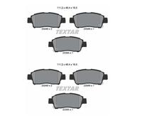 2X Textar 2334803 Jeu De Plaquettes De Frein À Disque Avant Pour Toyota Yaris