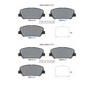 2x Textar 2491501 Plaquettes de Frein Disque Avant pour Kia Pro Cee'D Hyundai