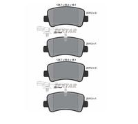 2x Textar 2511201 Plaquettes de Frein Disque Arrière pour Opel Renault Nissan