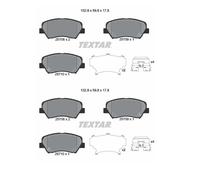 2x Textar 2570801 Plaquettes de Frein Disque Avant pour Kia Pro Cee'D Hyundai