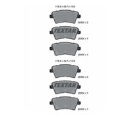 2X Textar 2650301 Jeu De Plaquettes De Frein À Disque Arrière Pour KIA Optima JF