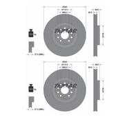 Disque de frein TEXTAR 92229805 avant, ventilé, 1 pièce