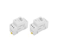 2X THC15A Minuterie Numérique Interrupteur de Commande de Temps électronique Programmable Interrupteur de Temporisation Rail DIN AC220-240V