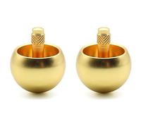 2X Tippe Top Metal Flip Top Toupie En Acier Inoxydable Incroyable Jouet, Or