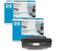 2x Toner Original HP 96A C4096A Noir Pour LaserJet 2100 2200