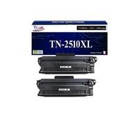 T3AZUR- Toner compatible avec brother DCP-L2600, DCP-L2600D, DCP-L2620DW, TN-2510XL Noir (3 000 pages) Monochrome