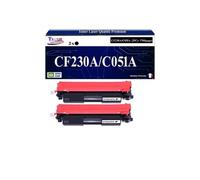 -2x Toners compatibles avec HP CF230A (30A) pour HP LaserJet Pro M203dn, M203dw, MFP M227fdn, MFP M227fdw, M227sdn