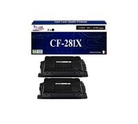 -2x Toners compatibles avec HP CF281X (81X) pour HP LaserJet Enterprise LaserJet Enterprise M630z, M605dn, M605n, M605x, M606dn, M606x, M630dn,