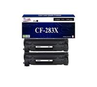 -2x Toners compatibles avec HP CF283X (83X) pour HP LaserJet Pro M201dw, M201n, M225dn, M225dw