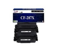 - 2x Toners compatibles avec HP CF287X (87X) pour HP LaserJet Managed M506dnm, M506xm