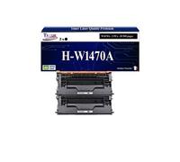 -2x Toners compatibles avec HP W1470A (147A) pour HP LaserJet Enterprise MFP M634z, M635fht, M635h, M636fh