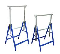2x Tréteaux Télescopiques Pliables Bricolage Outils Support Pieds vidaXL